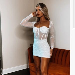 White Bachelorette Dress